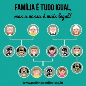ADESIVO "Família é tudo igual" LATARIA